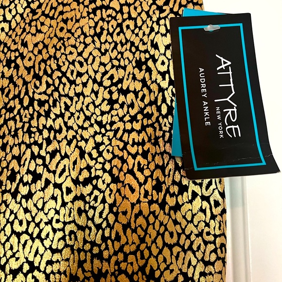 Gold/Black Leopard Design Pants - Picture 3 of 8